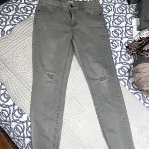 Worn ONCE Easel skinny jeans charcoal gray/gray pants!the “comfortable jean”!!!!